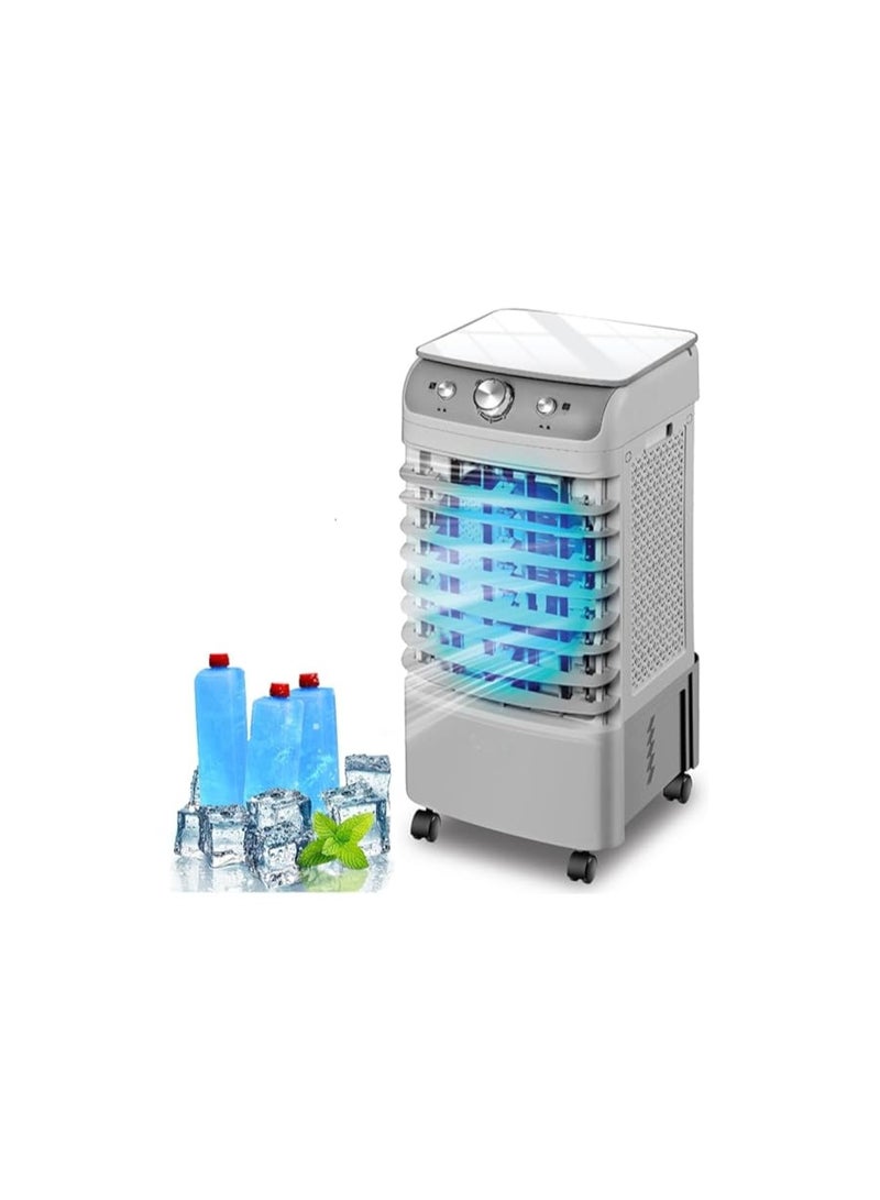 6-liter 50-watt desert air cooler, portable desert air conditioner with a large water tank and a 3-speed adjustable fan. - Image 1